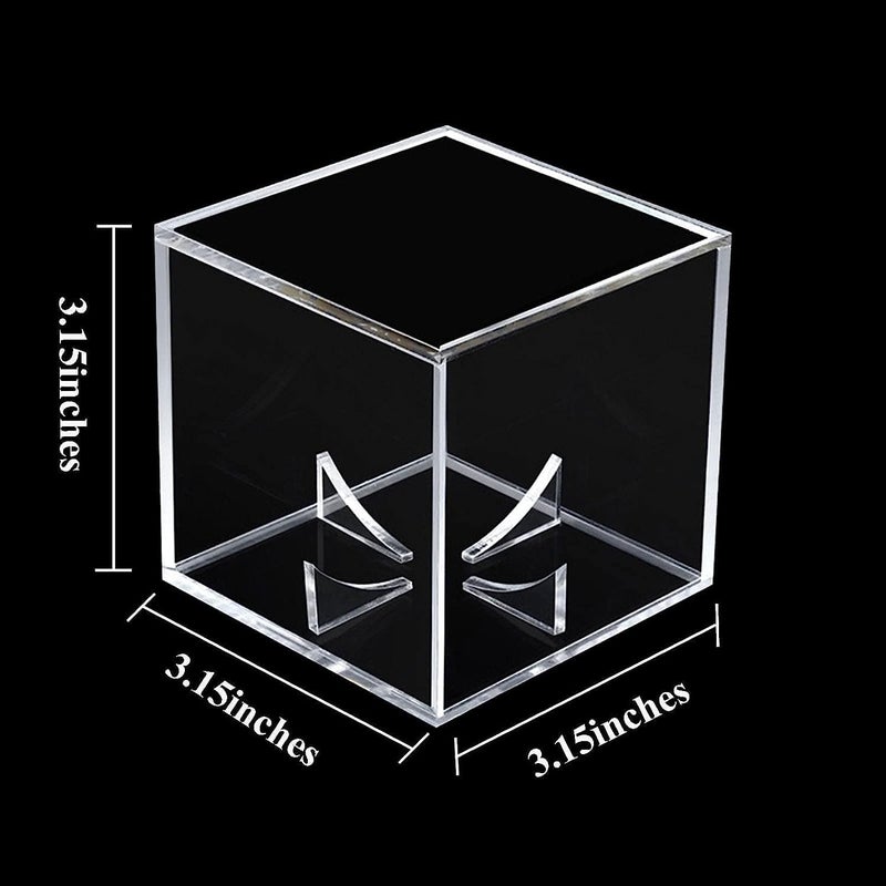 Danodoi Baseball Display Case UV Protected Acrylic Clear Baseball Holder Square Cube Ball Protector Memorabilia Autograph Display Box for Official Size Baseball - Image 2